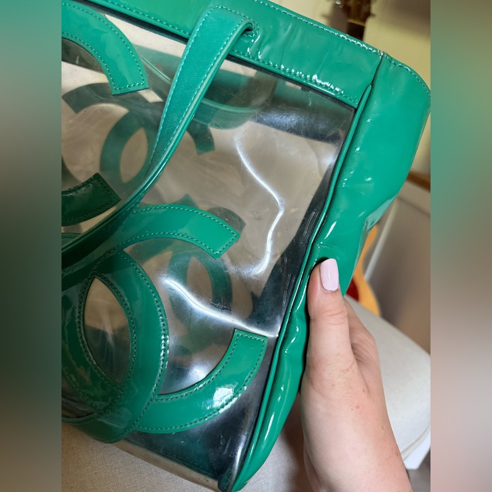 Chanel Green Triple CC Coco Tote Bag - Picture 15 of 15